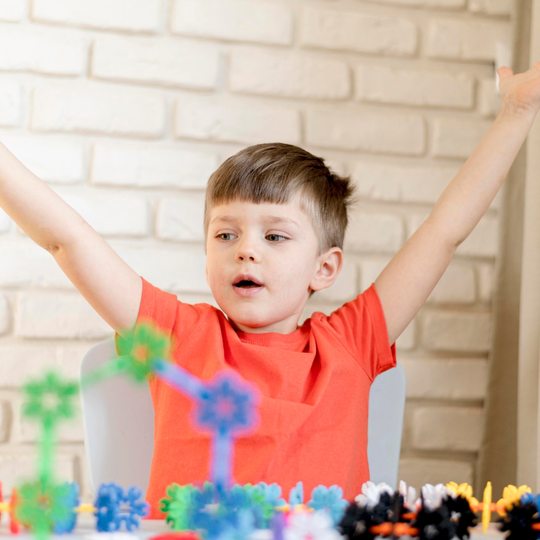 image of a happy autistic child