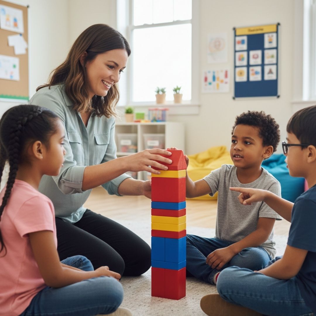 children showing social skills
