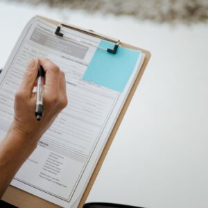 A medical checklist and stethoscope representing Maryland Medicaid eligibility requirements for autism services.