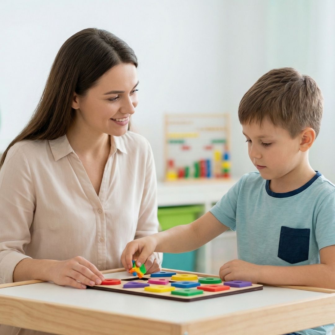 child playing with an adult