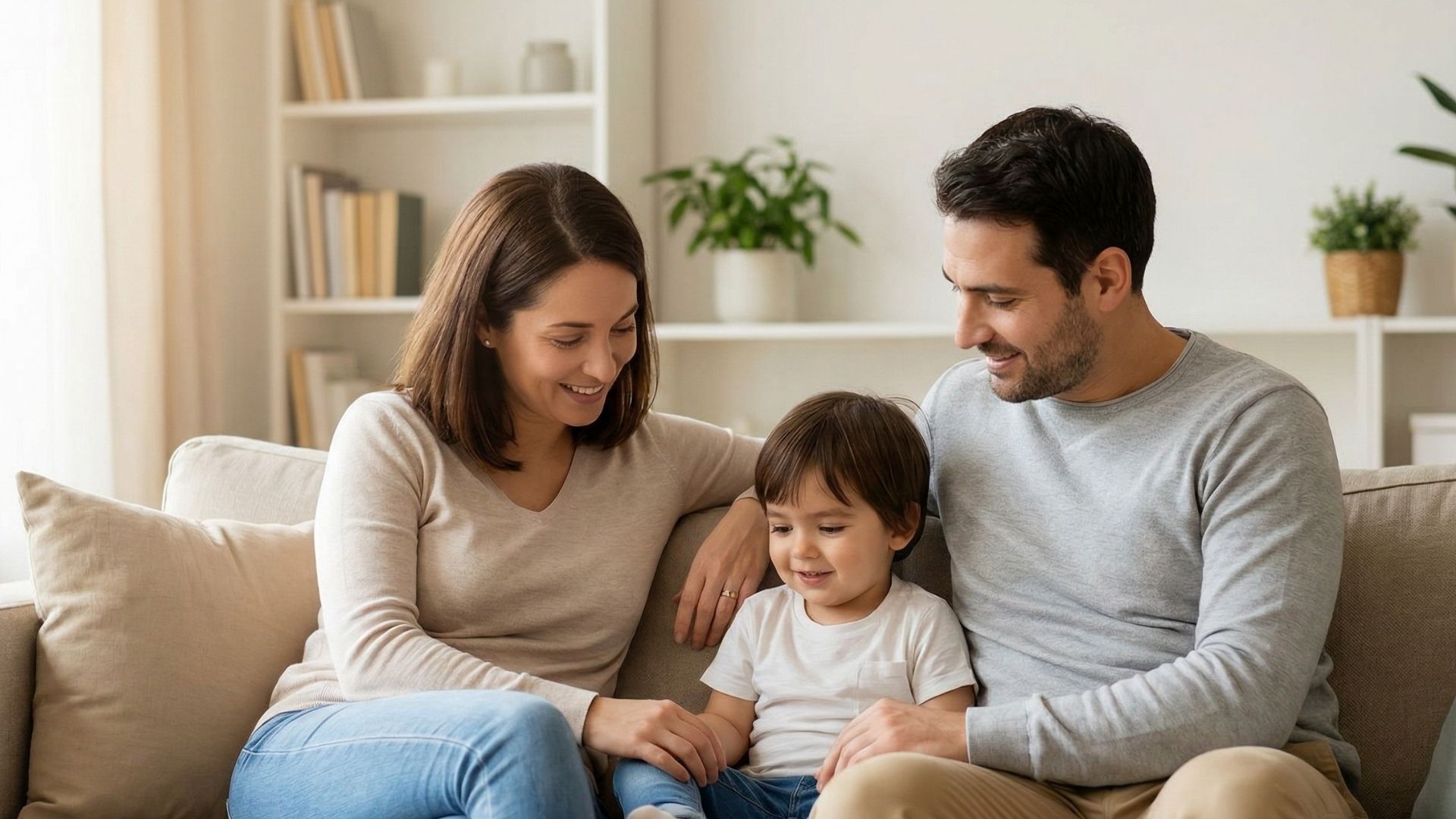 parents with their child