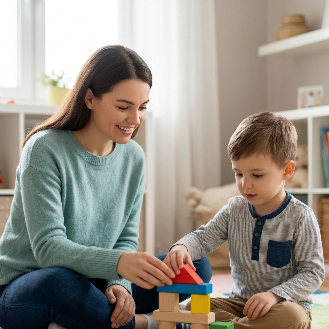 parent playing with their child