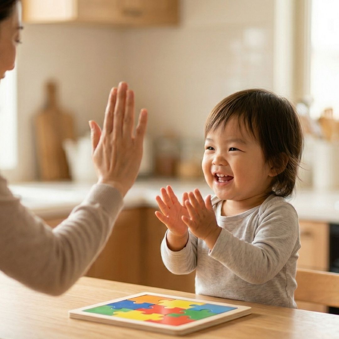 playing with a child